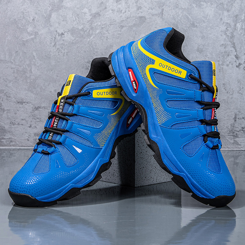 Anti Slip Trail Running Sneakers - Men‘s Hiking Shoes Lace-up Climbing Shoes