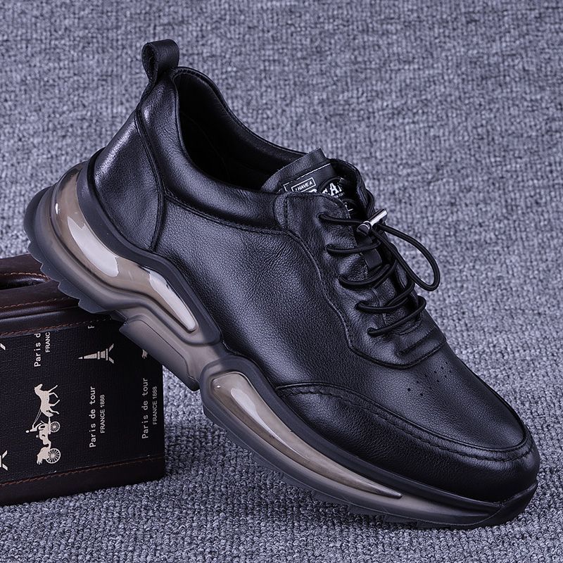 Waterproof Goretex Running Shoes - Trendy Genuine Leather Shoes Men Running