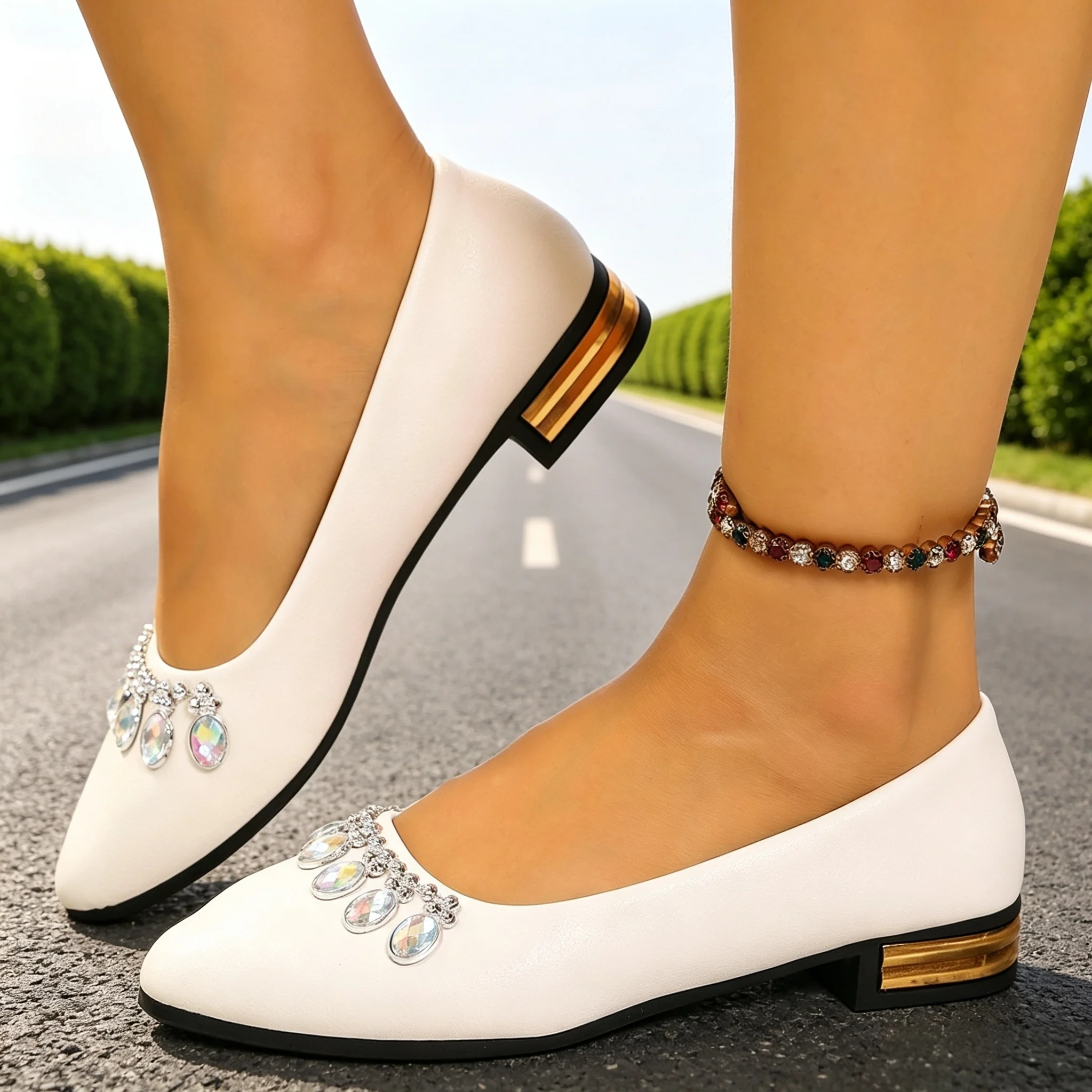 Sneakers - Women Flats Pointed Toe Ballet Shoes