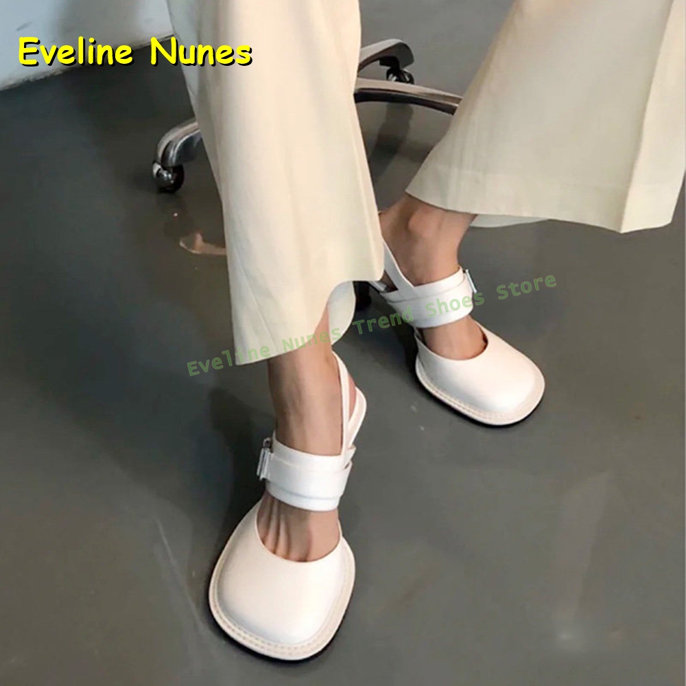 Women's Black Square Toe Buckl - огляд і ціна Sandals