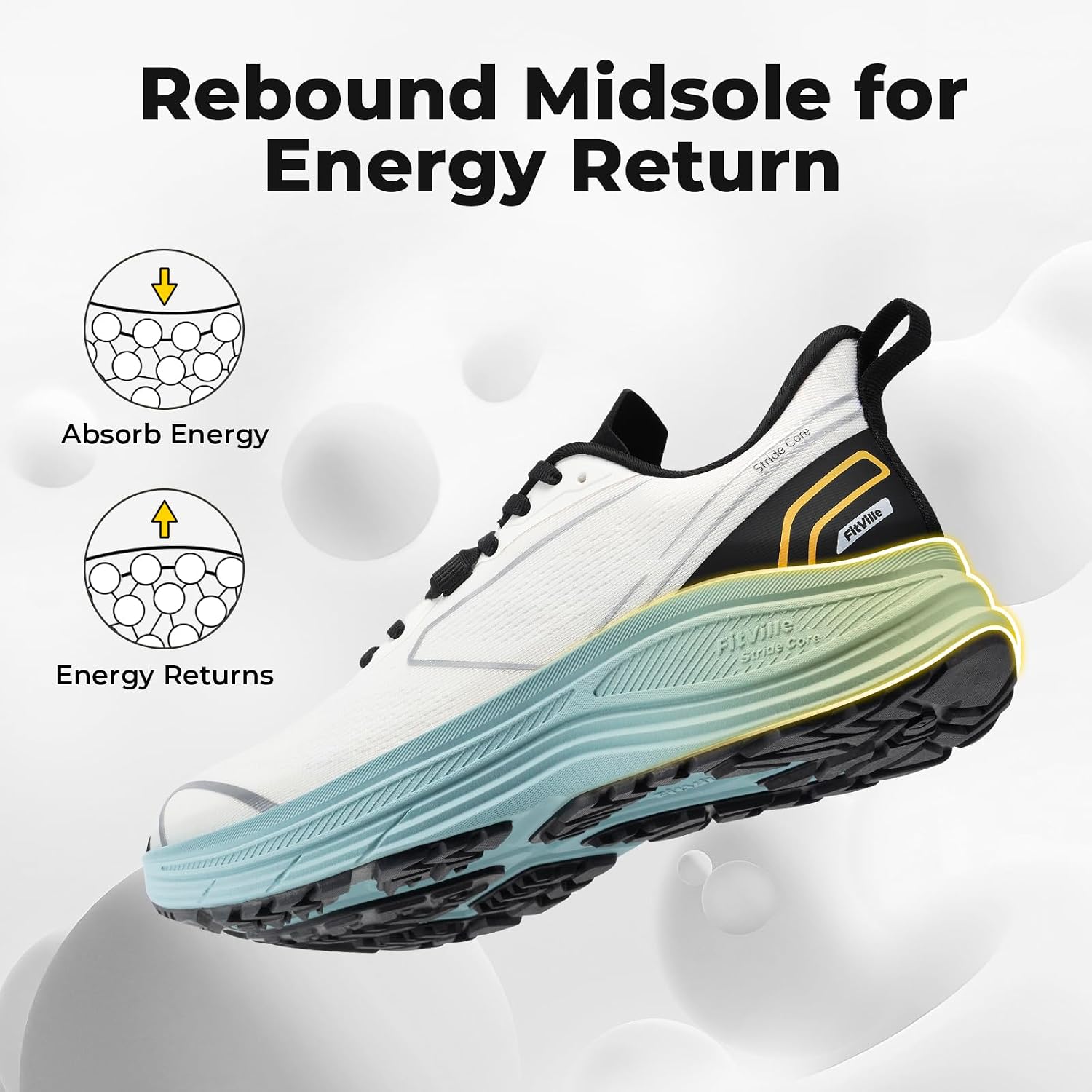 FitVille Men's Wide Fit Road R - огляд і ціна Lightweight Road Running Shoes