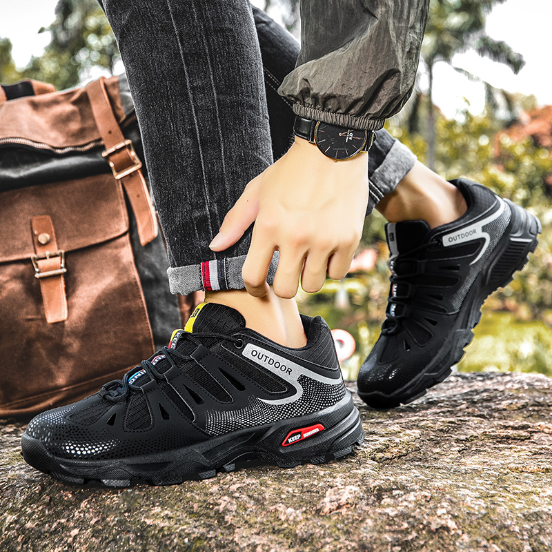 Men‘s Hiking Shoes Lace-up Cli - огляд і ціна Anti Slip Trail Running Sneakers