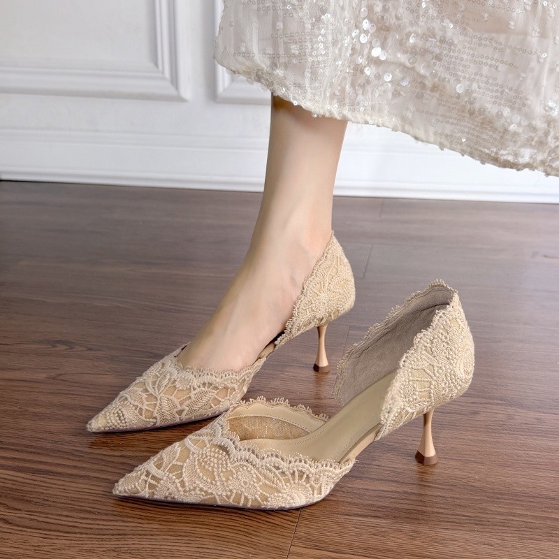 Lace Pointed Toe High Heels Wo - огляд і ціна Women'S Shoes