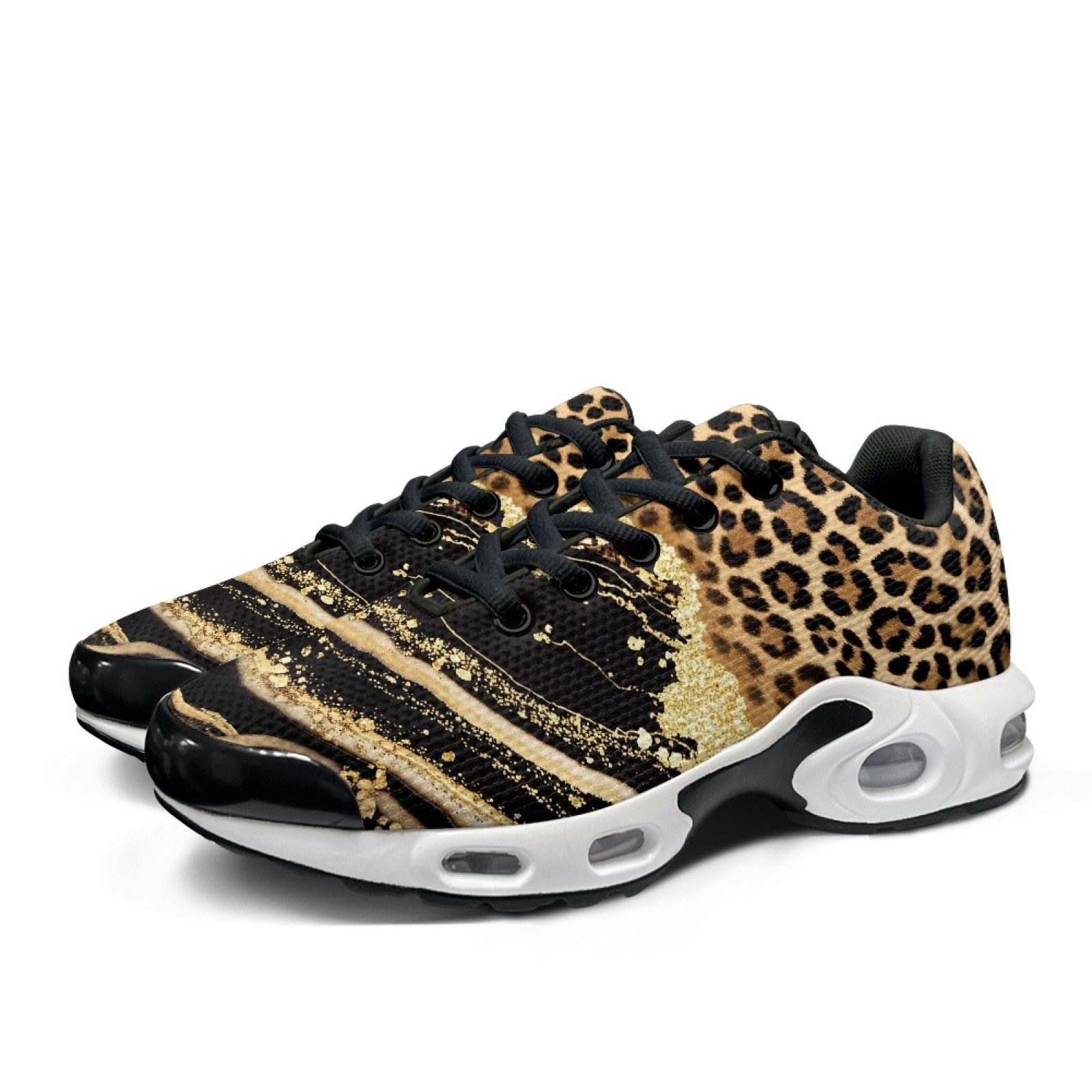 PENSTROLL Leopard Print Workou - огляд і ціна Air Cushion Jogger Shoes Men