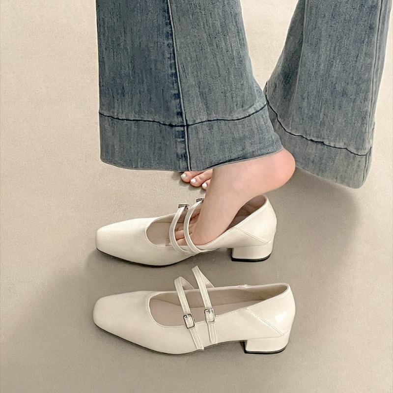 Square Toe Low Heel Women Silv - огляд і ціна Women'S Shoes
