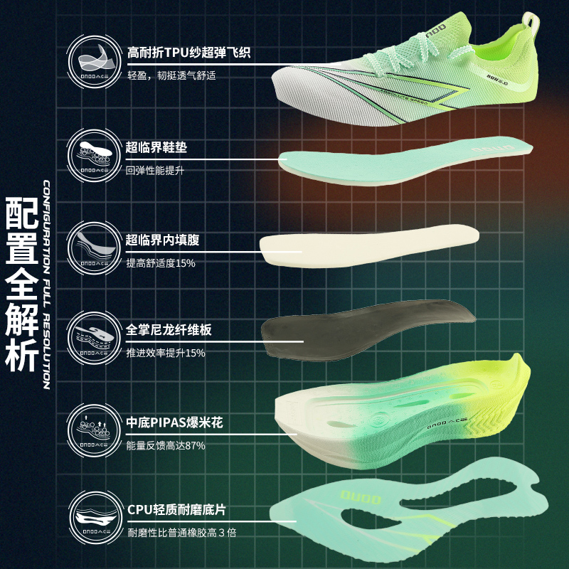 Men's Full-Length Nylon Carbon - огляд і ціна Carbon Plate Marathon Racing Shoes